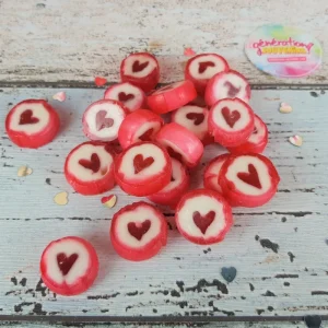 Bonbon Rock Coeur - Lot de 20 Bonbons traditionnels à la fraise spécial amoureux