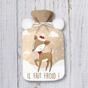 Bouillotte polaire Biche - Il fait froid
