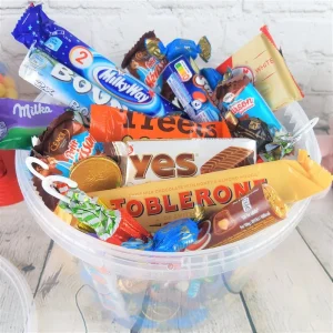 Méga seau de chocolats rétro des années 80 et 90
