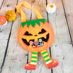 Sac bonbons Halloween - Citrouille